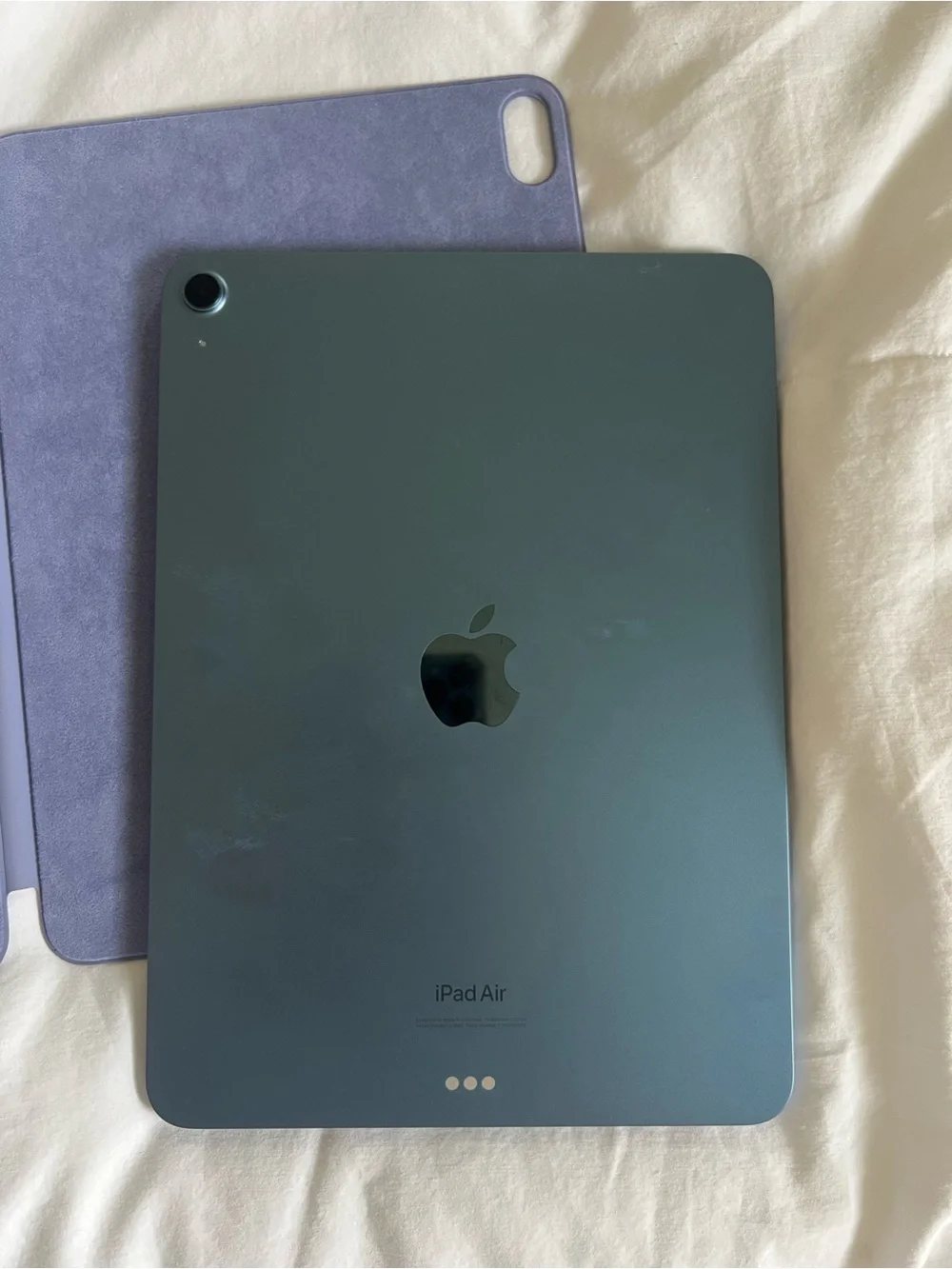 Apple iPad Air Tablet - Blue with purple case